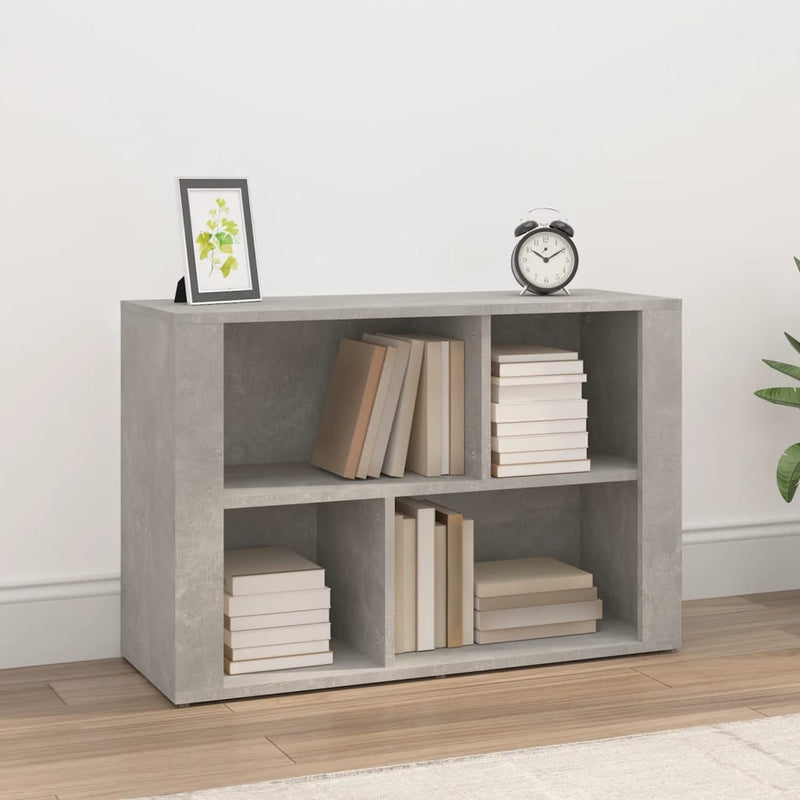 vidaXL betonszürke szerelt fa tálalószekrény 80x30x54 cm
