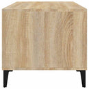 vidaXL sonoma tölgy színű szerelt fa dohányzóasztal 90x49x45 cm
