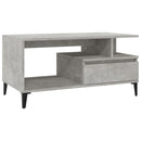 vidaXL betonszürke szerelt fa dohányzóasztal 90x49x45 cm