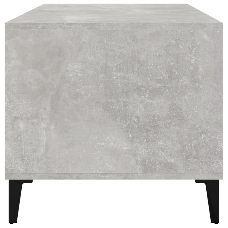 vidaXL betonszürke szerelt fa dohányzóasztal 90x49x45 cm