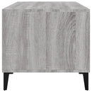 vidaXL szürke sonoma szerelt fa dohányzóasztal 90x49x45 cm