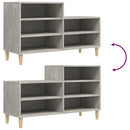 vidaXL betonszürke szerelt fa cipőszekrény 102x36x60 cm