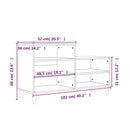 vidaXL betonszürke szerelt fa cipőszekrény 102x36x60 cm