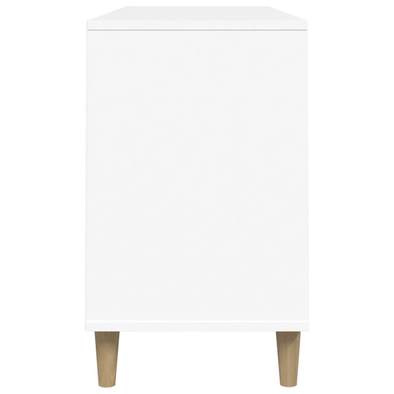 vidaXL fehér szerelt fa cipősszekrény 102x36x60 cm