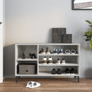 vidaXL betonszürke szerelt fa cipőszekrény 102x36x60 cm