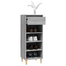 vidaXL szürke sonoma színű szerelt fa cipősszekrény 40x36x105 cm