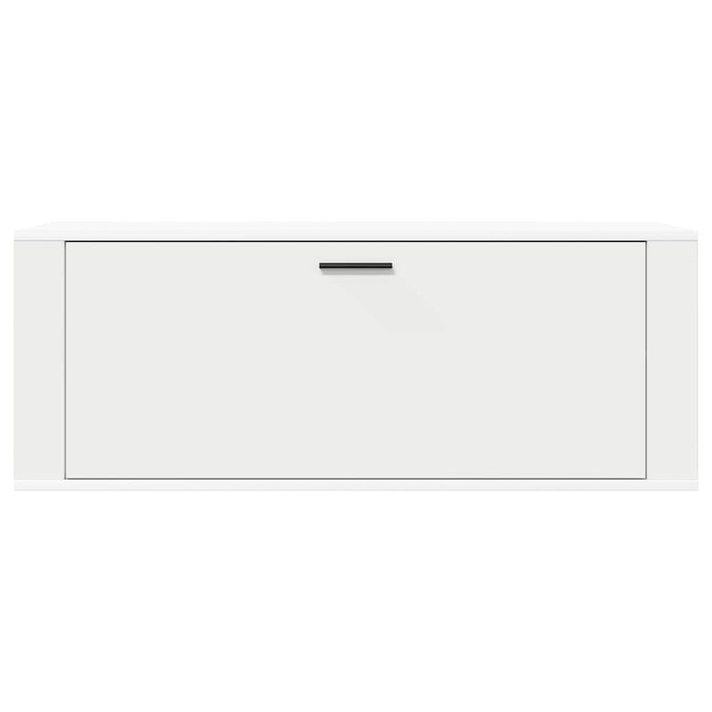 vidaXL fehér szerelt fa fali cipőszekrény 100 x 35 x 38 cm