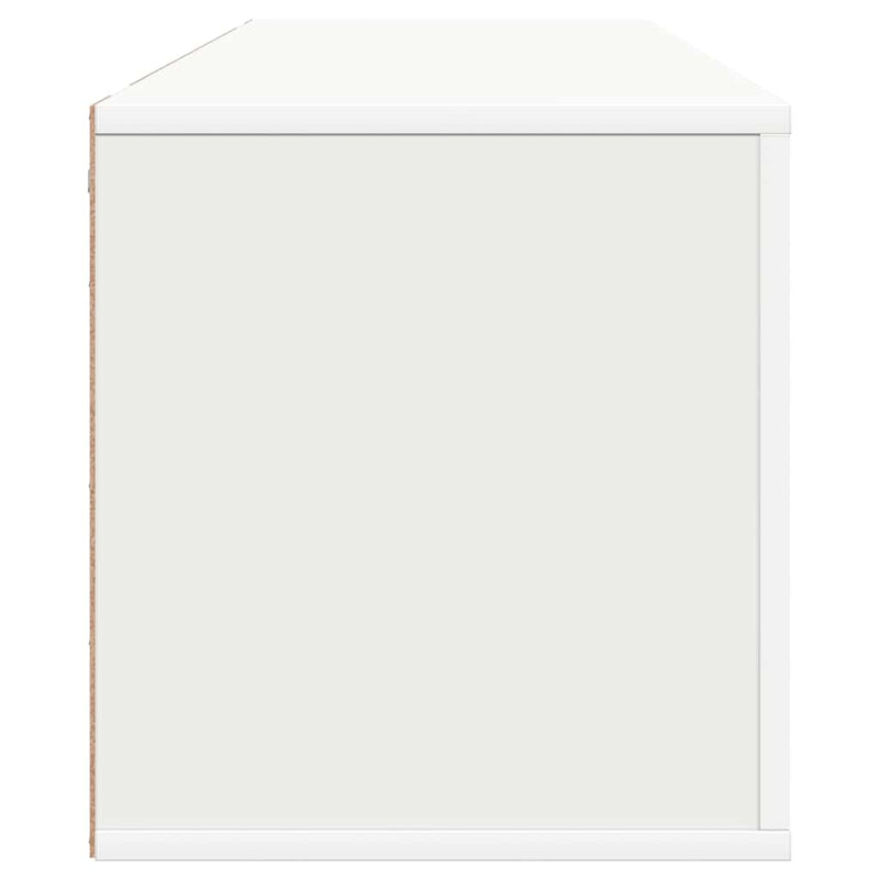 vidaXL fehér szerelt fa fali cipőszekrény 100 x 35 x 38 cm