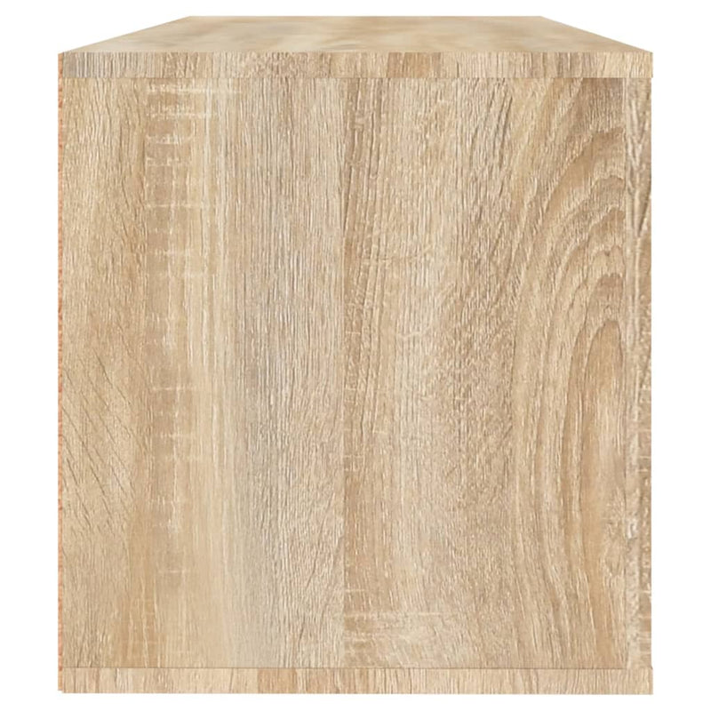 vidaXL sonoma tölgy színű szerelt fa fali cipőszekrény 100x35x38 cm