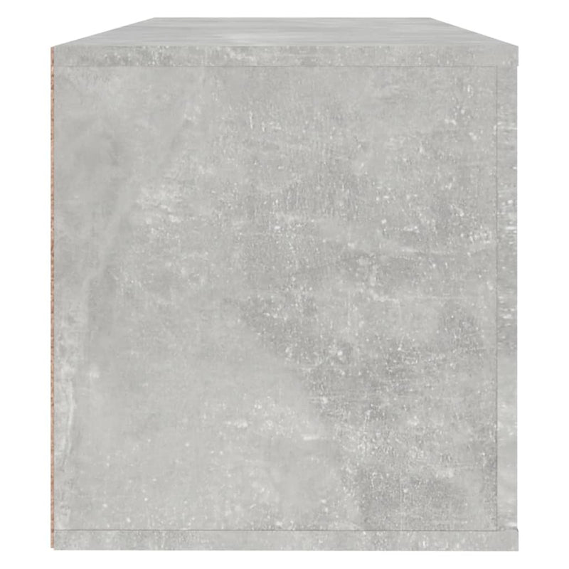 vidaXL betonszürke szerelt fa fali cipőszekrény 100x35x38 cm