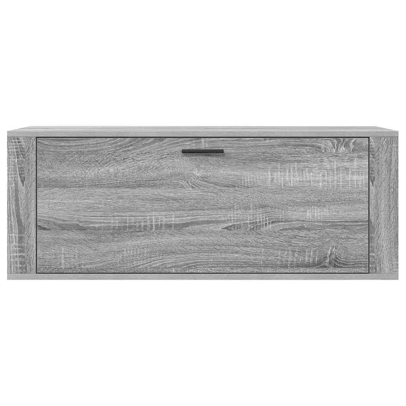 vidaXL szürke sonoma színű szerelt fa fali cipősszekrény 100x35x38 cm