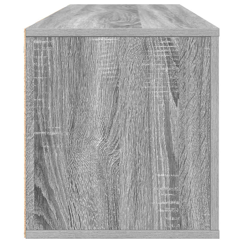 vidaXL szürke sonoma színű szerelt fa fali cipősszekrény 100x35x38 cm
