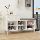 vidaXL fehér szerelt fa cipősszekrény 102x36x60 cm