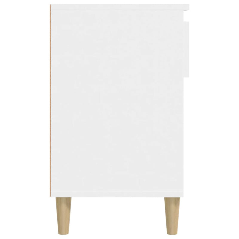 vidaXL fehér szerelt fa cipősszekrény 102x36x60 cm
