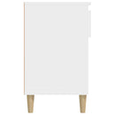 vidaXL fehér szerelt fa cipősszekrény 102x36x60 cm
