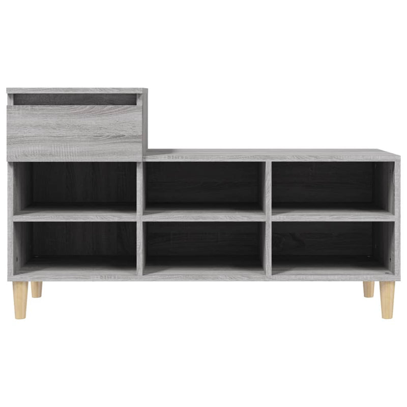 vidaXL szürke sonoma színű szerelt fa cipősszekrény 102x36x60 cm