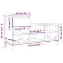 vidaXL füstös tölgy színű szerelt fa cipősszekrény 102 x 36 x 60 cm