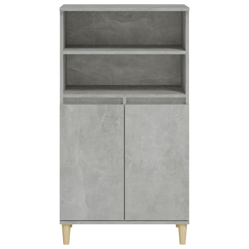 vidaXL betonszürke szerelt fa magasszekrény 60 x 36 x 110 cm