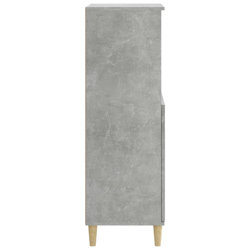 vidaXL betonszürke szerelt fa magasszekrény 60 x 36 x 110 cm