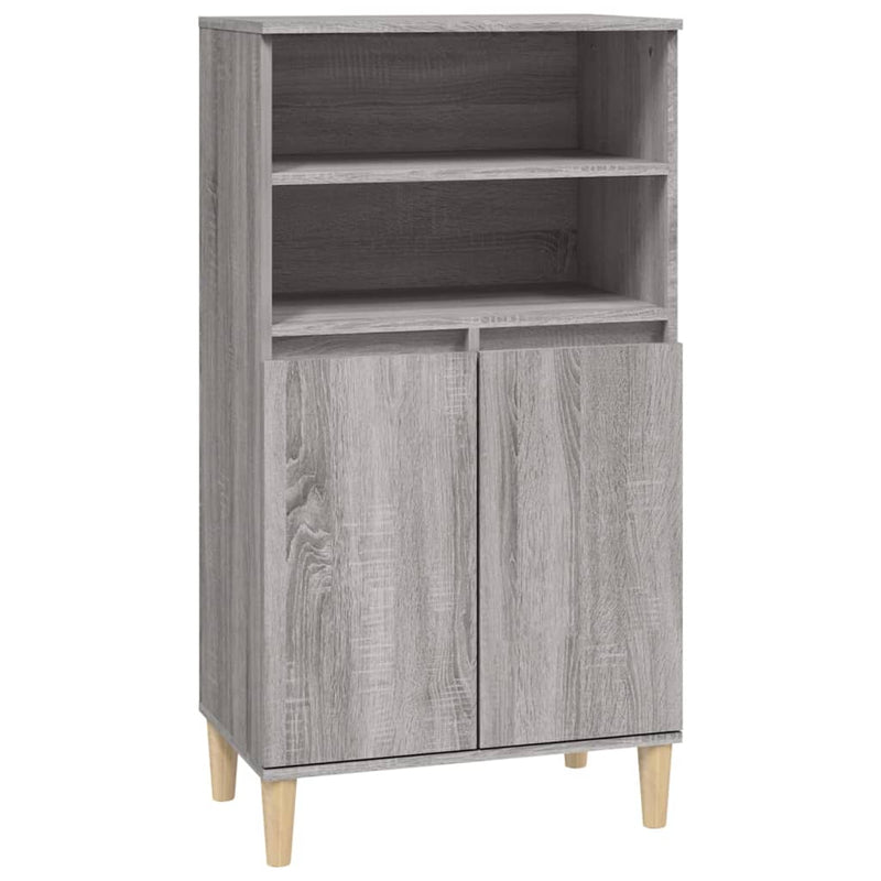 vidaXL szürke sonoma szerelt fa magasszekrény 60 x 36 x 110 cm
