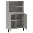 vidaXL betonszürke szerelt fa magasszekrény 60 x 36 x 110 cm