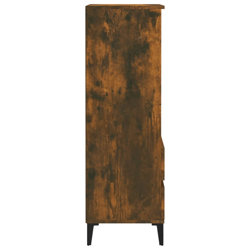 vidaXL füstös tölgy színű szerelt fa magasszekrény 40 x 36 x 110 cm