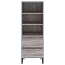 vidaXL szürke sonoma szerelt fa magasszekrény 40 x 36 x 110 cm