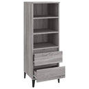vidaXL szürke sonoma szerelt fa magasszekrény 40 x 36 x 110 cm