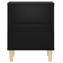 vidaXL 2 db fekete éjjeliszekrény 40 x 35 x 50 cm