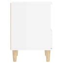 vidaXL 2 db magasfényű fehér éjjeliszekrény 40x35x50 cm