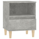 vidaXL 2 db betonszürke éjjeliszekrény 40x35x50 cm