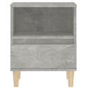 vidaXL 2 db betonszürke éjjeliszekrény 40x35x50 cm