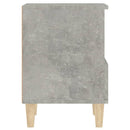 vidaXL 2 db betonszürke éjjeliszekrény 40x35x50 cm