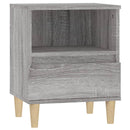 vidaXL 2 db szürke sonoma színű éjjeliszekrény 40x35x50 cm