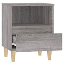 vidaXL 2 db szürke sonoma színű éjjeliszekrény 40x35x50 cm