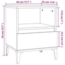 vidaXL 2 db magasfényű fehér éjjeliszekrény 40x35x50 cm