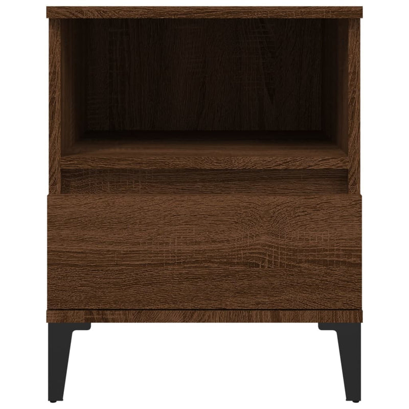 vidaXL 2 db barna tölgy színű éjjeliszekrény 40x35x50 cm