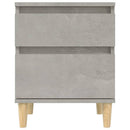 vidaXL 2 db betonszürke éjjeliszekrény 40x35x50 cm