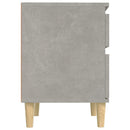 vidaXL 2 db betonszürke éjjeliszekrény 40x35x50 cm