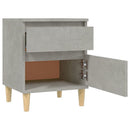 vidaXL 2 db betonszürke éjjeliszekrény 40x35x50 cm