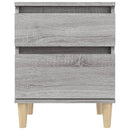 vidaXL 2 db szürke sonoma színű éjjeliszekrény 40x35x50 cm