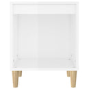 vidaXL 2 db magasfényű fehér éjjeliszekrény 40x35x50 cm