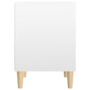 vidaXL 2 db magasfényű fehér éjjeliszekrény 40x35x50 cm