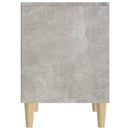 vidaXL 2 db betonszürke éjjeliszekrény 40x35x50 cm
