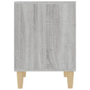vidaXL 2 db szürke sonoma színű éjjeliszekrény 40x35x50 cm