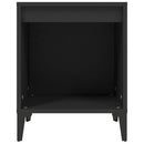 vidaXL 2 db fekete éjjeliszekrény 40 x 35 x 50 cm