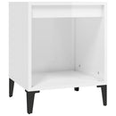 vidaXL 2 db magasfényű fehér éjjeliszekrény 40x35x50 cm