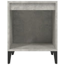 vidaXL betonszürke éjjeliszekrény 40x35x50 cm