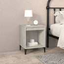 vidaXL 2 db betonszürke éjjeliszekrény 40x35x50 cm