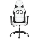 vidaXL fehér és fekete műbőr játékszék